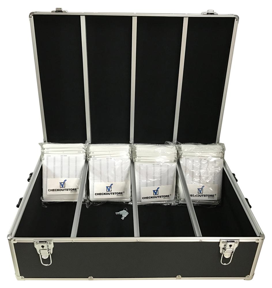 CheckOutStore Aluminum CD/DVD Hanging Sleeves Storage Box (Holds 1000 Discs)