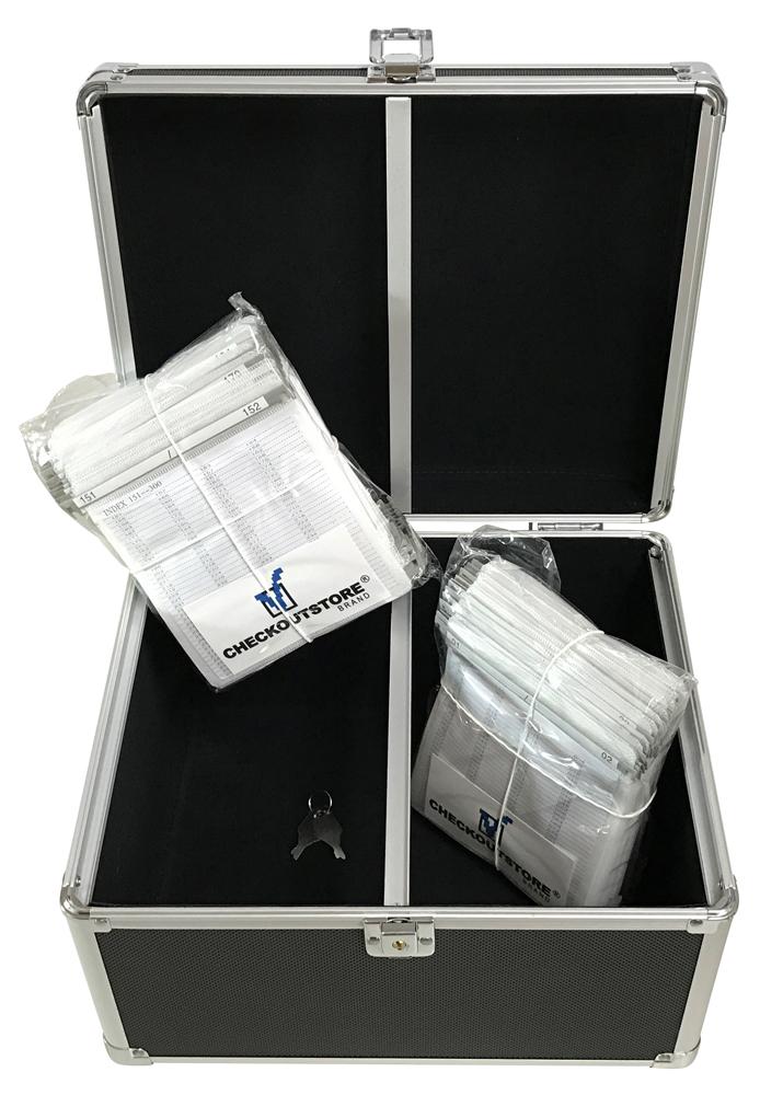 CheckOutStore Aluminum CD/DVD Hanging Sleeves Storage Box