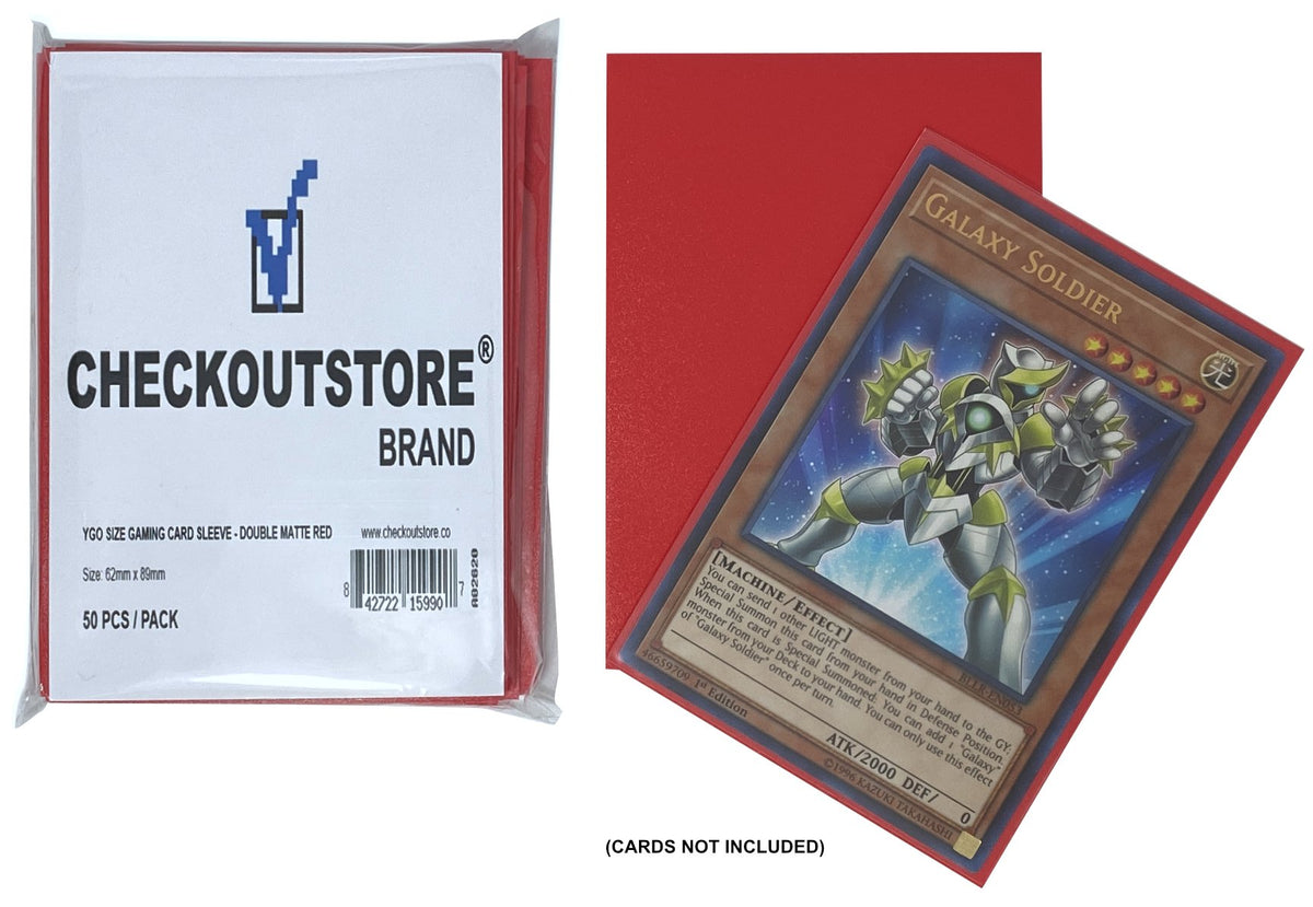CheckOutStore Double Matte Protective Sleeves compatible with Yu-Gi-Oh CheckOutStore.com CheckOutStore Double Matte Protective Sleeves compatible with Yu-Gi-Oh CheckOutStore.com