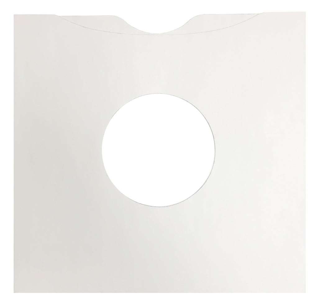 CheckOutStore Record Inner Sleeves CheckOutStore Paper Record Sq Corners With Hole for 10" Vinyl Records (Inner Sleeves)