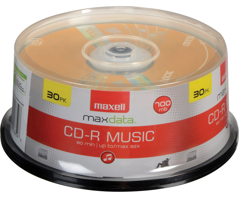 Maxell Discontinued Maxell 32X Digital Audio Music CD-R 80min 700MB (Logo on Top) [Discontinued]