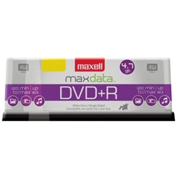 Maxell DVD+R Media Maxell 16X DVD+R 4.7GB (Maxell Logo on Top)