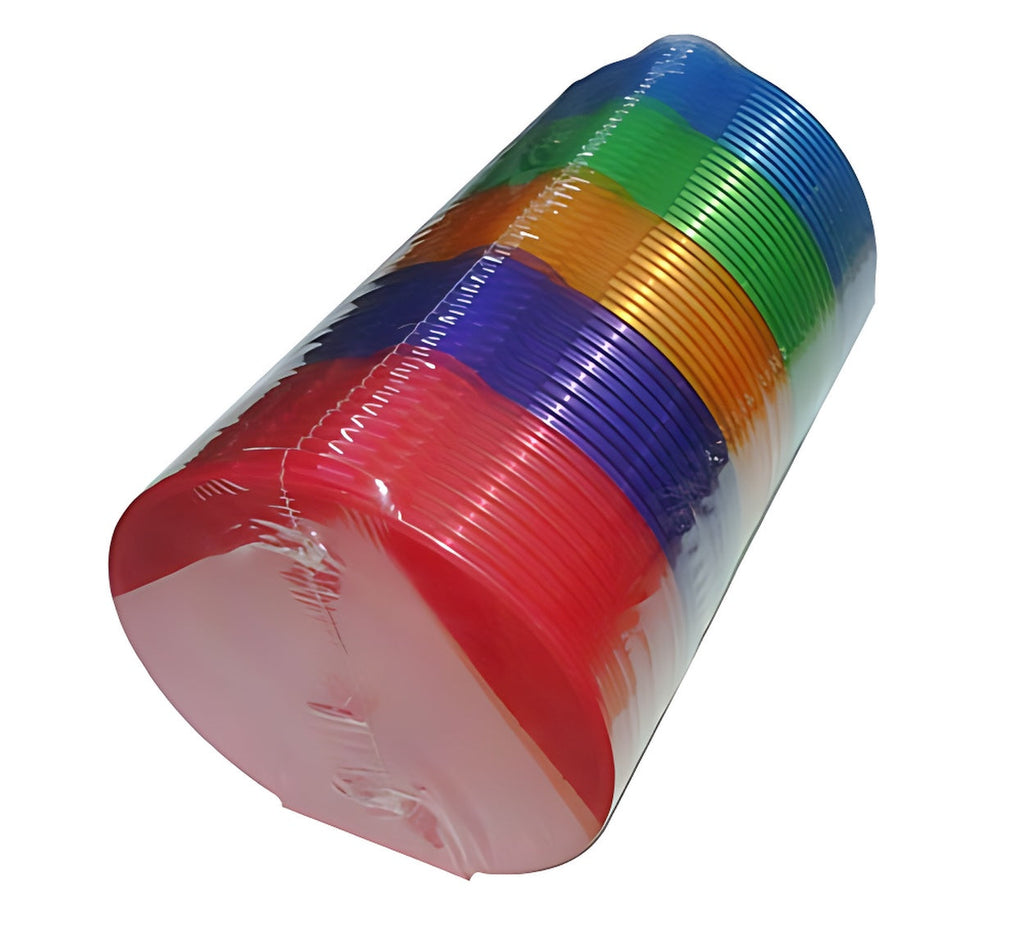 Mediaxpo Clamshell Cases Assorted Color Round ClamShell CD/DVD Case with Lock