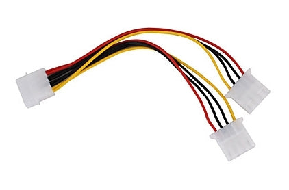 Mediaxpo Discontinued 7.75" MOLEX 4-Pin 1-to-2 Splitter Power Cable [Discontinued]
