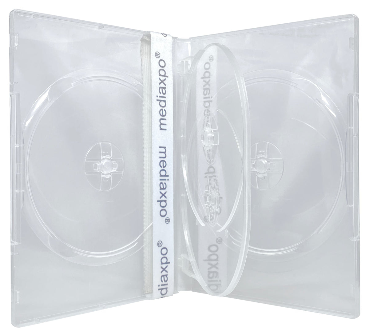 CheckOutStore Aluminum CD/DVD Hanging Sleeves Storage Box (Holds 300 Discs)