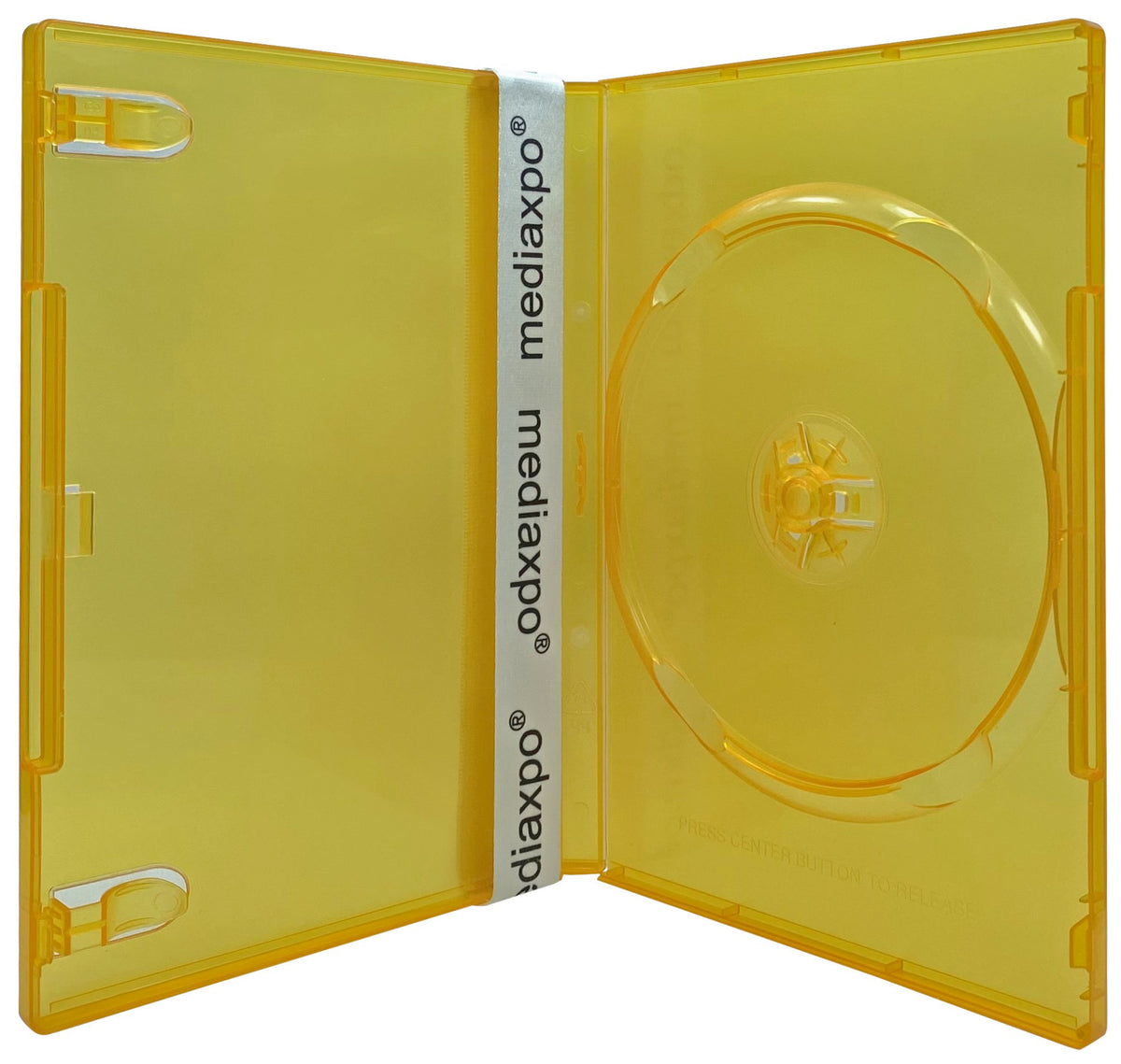  CheckOutStore (10) Premium Standard Single 1-Disc DVD Cases  14mm (Yellow) : Home & Kitchen