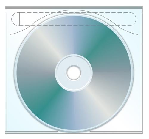 Mediaxpo Plastic Sleeves CD Plastic Sleeve Tamper Evident Adhesive Back