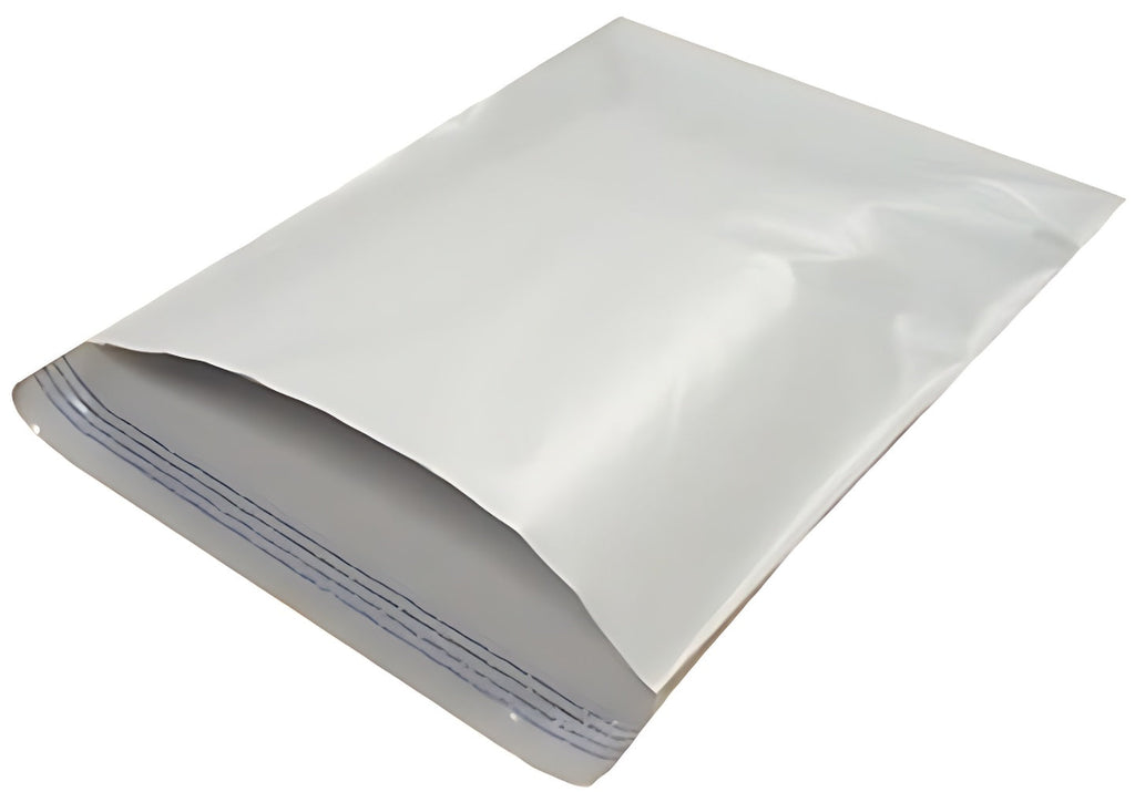 Mediaxpo Poly Mailers #2 White 7 1/2 x 10 1/2 Poly Mailers Shipping Bags Envelopes 2.35mil
