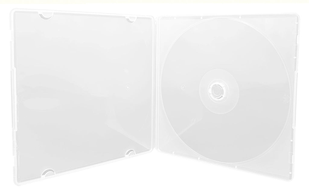 Mediaxpo PP Poly Cases SLIM Clear Single VCD PP Poly Cases 5MM with Plastic Cover