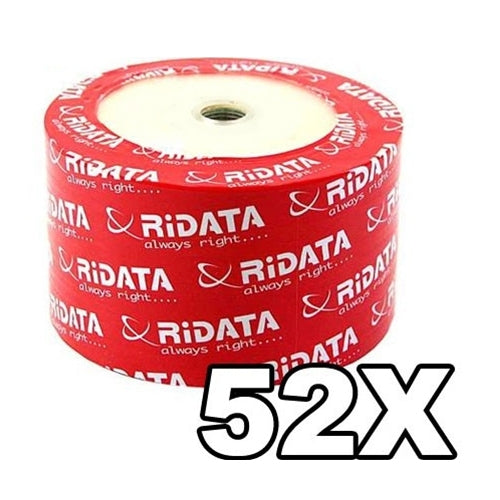 Ritek Ridata Discontinued Ritek Ridata 52X CD-R 80min 700MB White Inkjet Hub Printable [Discontinued]