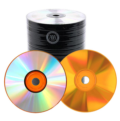 Spin-X Discontinued Spin-X 48X Orange Bottom CD-R 80min 700MB Shiny Silver [Discontinued]