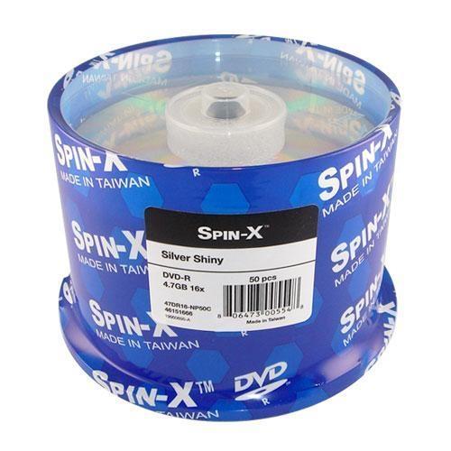 Spin-X DVD-R Media Spin-X 16X DVD-R 4.7GB Shiny Silver