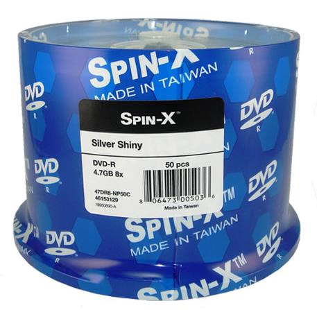 Spin-X 8X DVD-R 4.7GB Shiny Silver [Discontinued]
