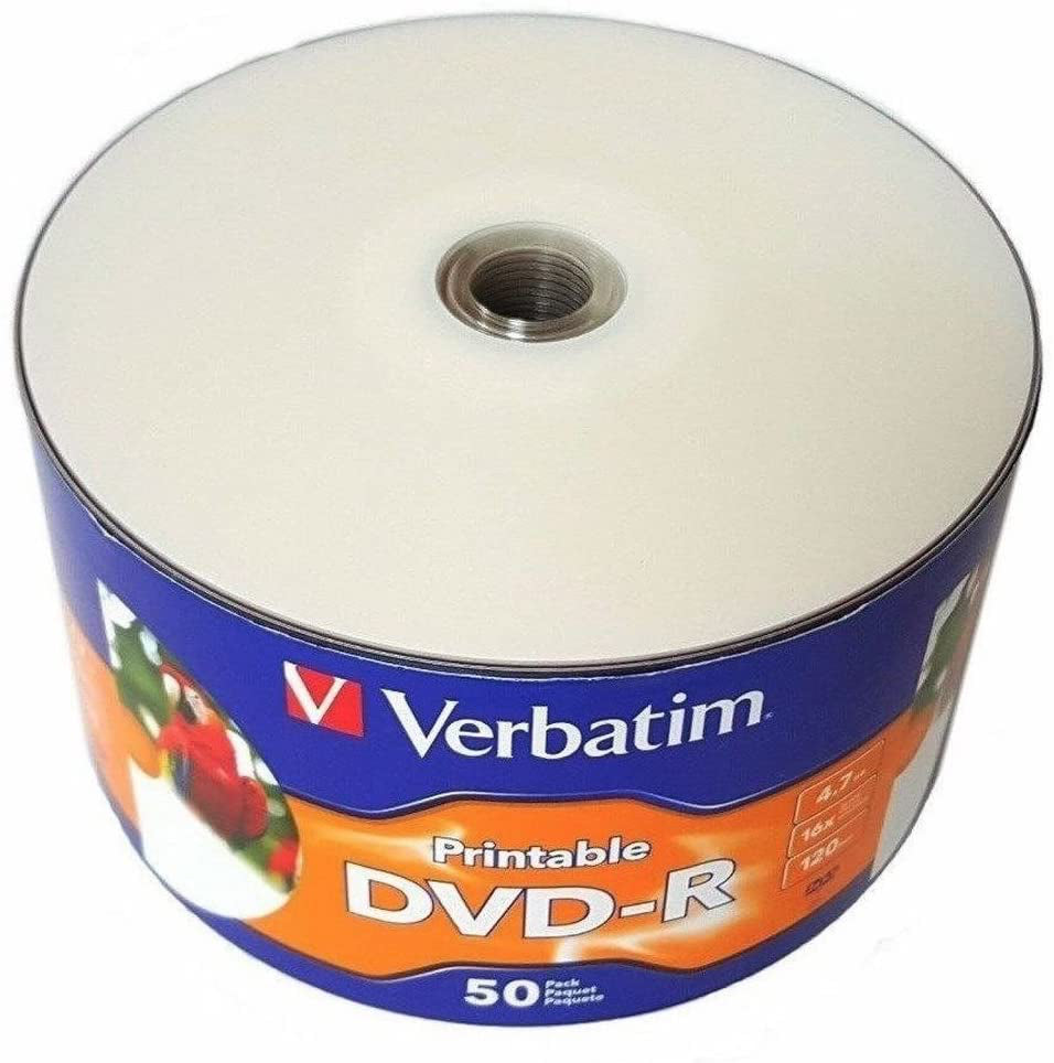 Verbatim Discontinued Verbatim 16X DVD-R 4.7GB White Inkjet Hub (Shrink Wrap) [Discontinued]