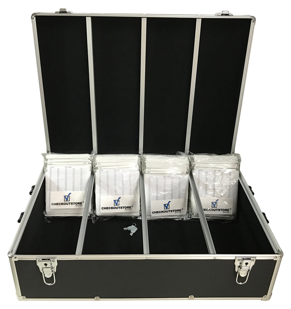 CheckOutStore Aluminum CD/DVD Hanging Sleeves Storage Box (Holds