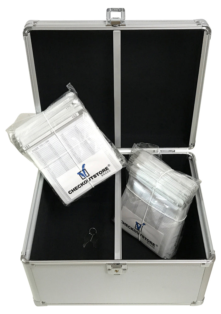 CheckOutStore Aluminum Storage Boxes Silver CheckOutStore Aluminum CD/DVD Hanging Sleeves Storage Box (Holds 300 Discs)