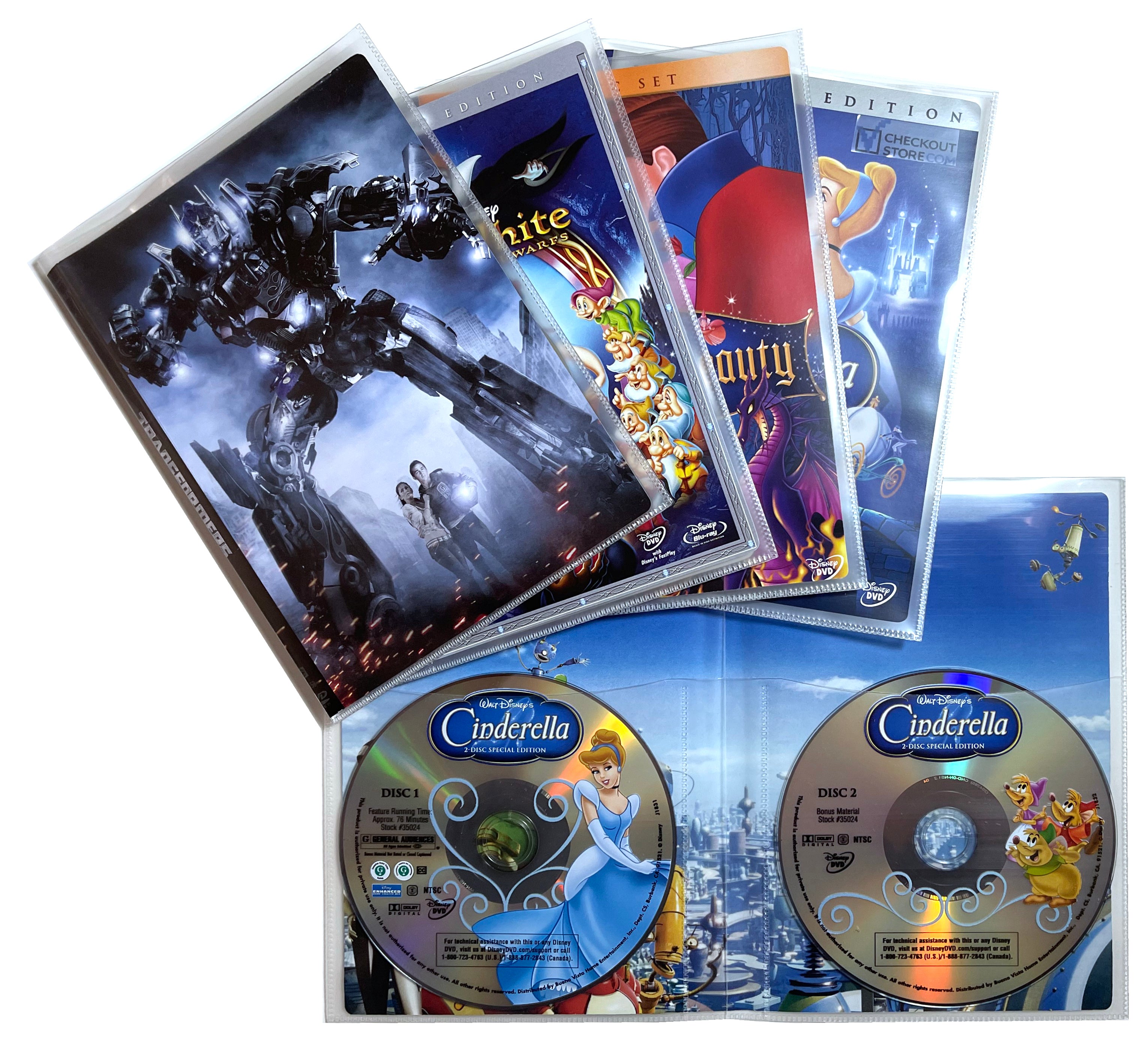 CheckOutStore Clear 2 Disc CPP Full Cover Sleeve & DVD