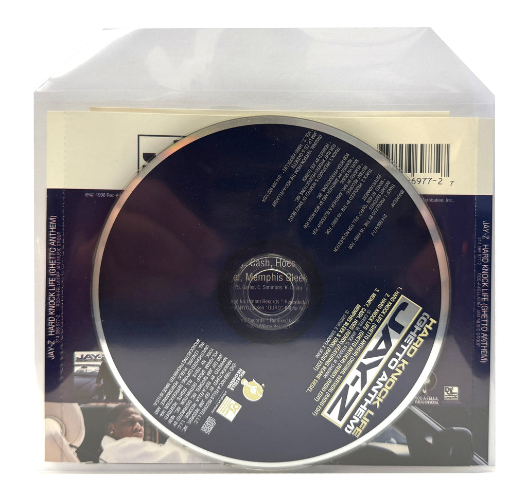 CheckOutStore Plastic Sleeves CPP Clear Plastic Sleeve with Flap 6 x 5 Inch (Fits CD Insert, Booklet & Disc)