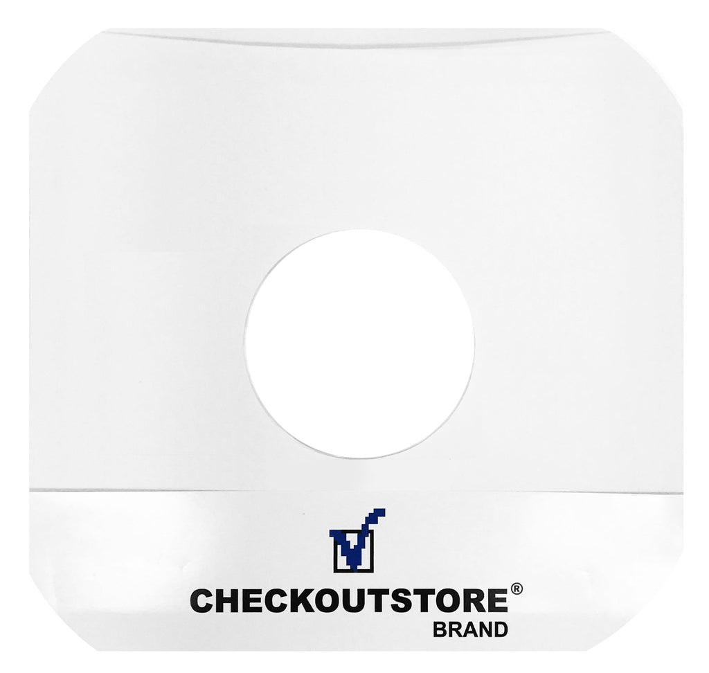 CheckOutStore Record Inner Sleeves CheckOutStore Paper Record Round Corners With Hole for 10" Vinyl Records (Inner Sleeves)