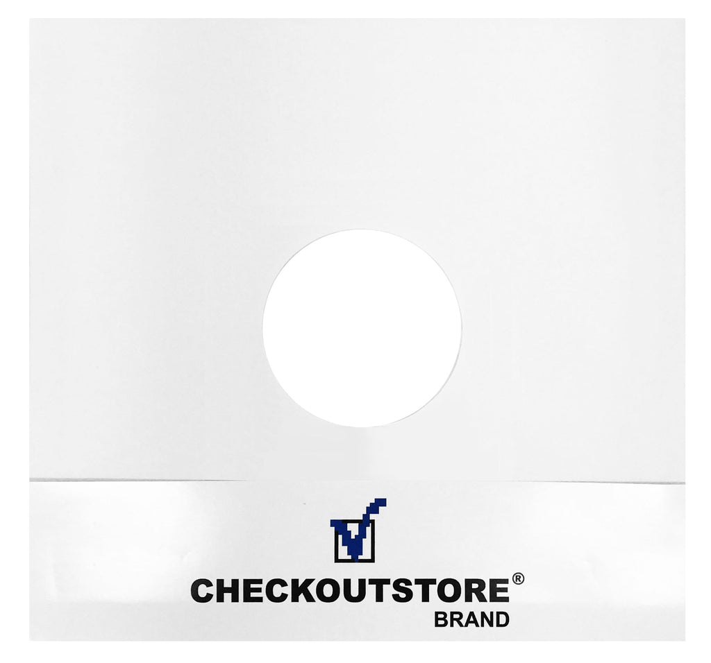 CheckOutStore Record Inner Sleeves CheckOutStore Paper Record With Hole for 12" LP Vinyl 33 RPM (Inner Sleeves)