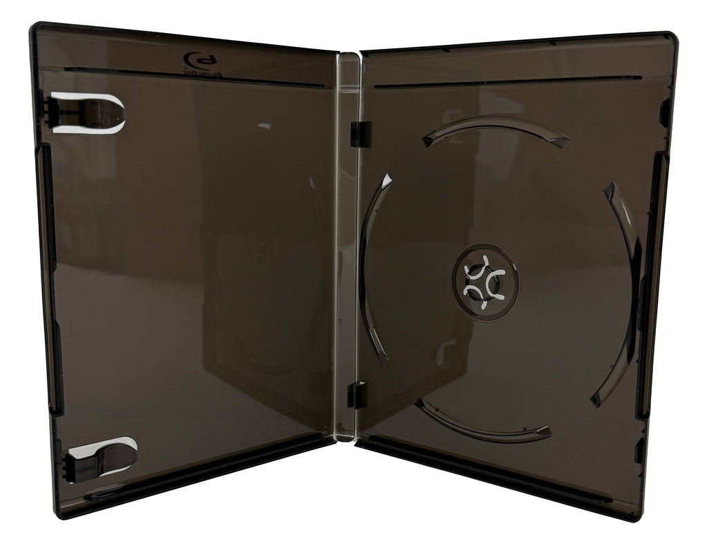 Mediaxpo Blu-ray Cases Clear Black / 10 PREMIUM STANDARD Clear Color Blu-Ray Single Cases 12MM