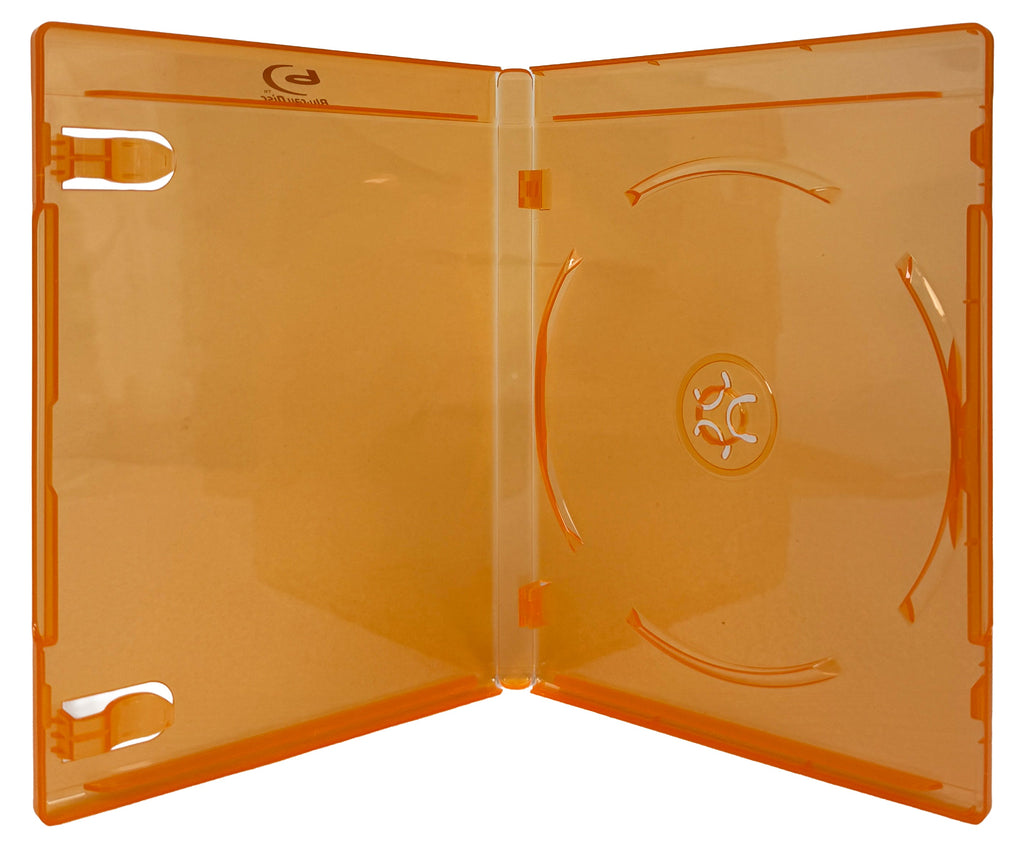 Mediaxpo Blu-ray Cases PREMIUM STANDARD Orange Blu-Ray Single Cases 12MM