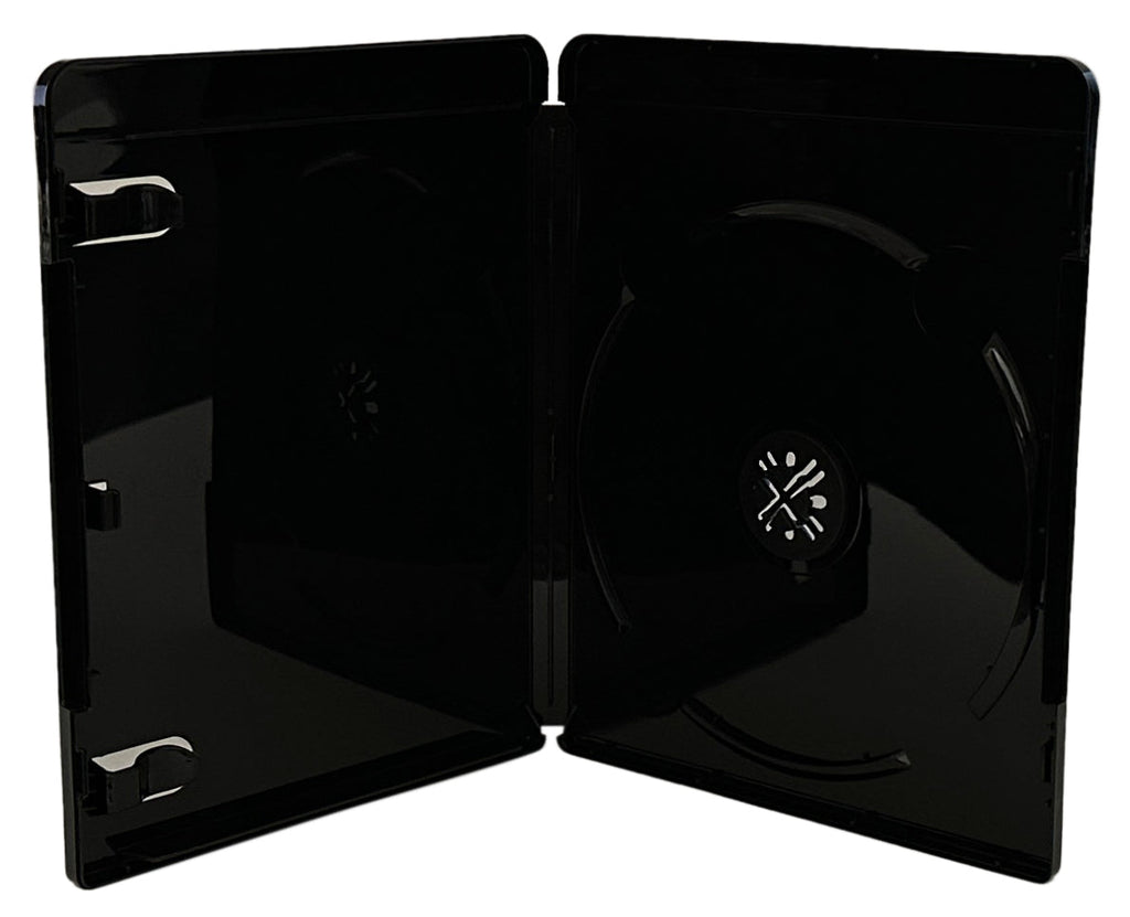 Mediaxpo Blu-ray Media/Cases PREMIUM GLOSSY Black Blu-Ray Single DVD Cases 14MM