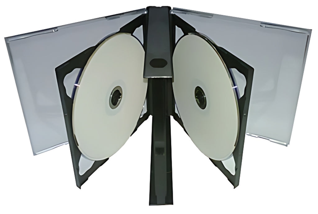 Mediaxpo CD Jewel Cases Black / 10 Quintuple 5 Disc CD Jewel Case