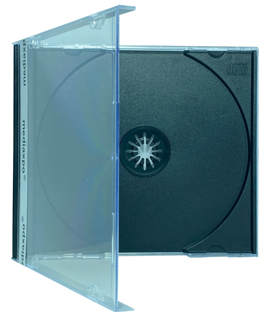 Mediaxpo CD Jewel Cases Black / 10 STANDARD CD Jewel Case 10.4mm