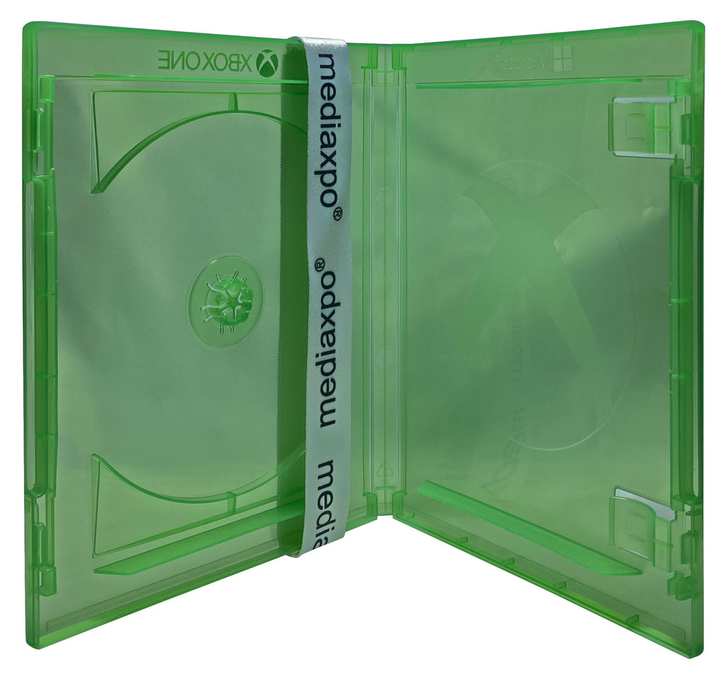 Mediaxpo Console Game Case Replacement Game Cases compatible with Clear Green Xbox One 12mm