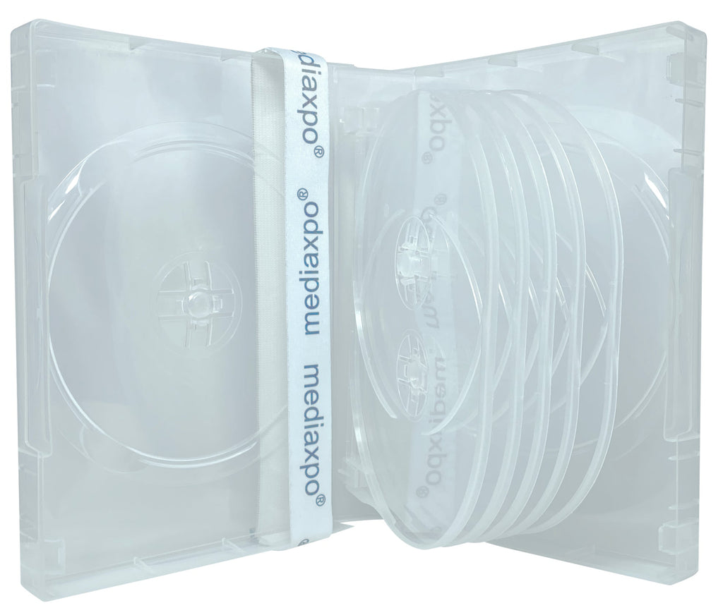 Mediaxpo DVD Cases Clear / 5 12 Disc DVD Cases
