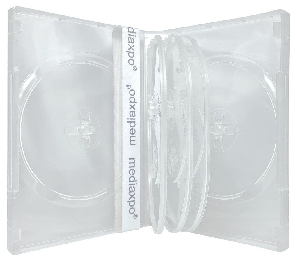 Mediaxpo DVD Cases Clear / 5 8 Disc DVD Cases