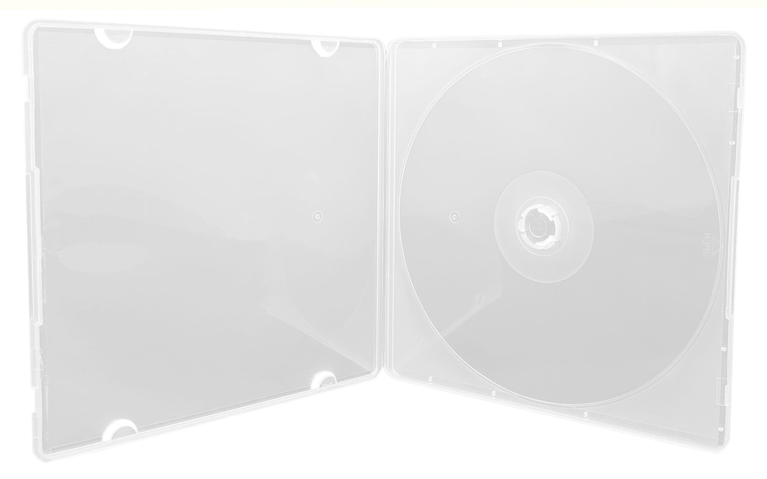 CheckOutStore (100) Slimline Single 1-Disc CD Jewel Cases (Clear
