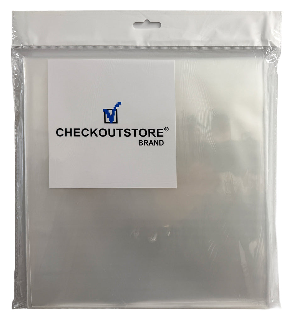 Mediaxpo Record Outer Sleeves Clear Plastic CPP for 10" Vinyl 78 RPM Record Album Covers (Outer Sleeves)