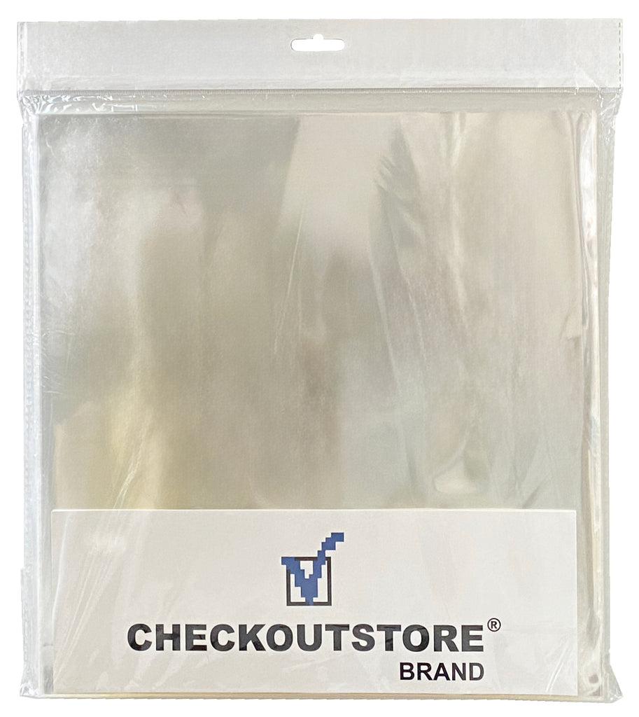 Mediaxpo Record Outer Sleeves Clear Plastic OPP for 12" LP Vinyl 33 RPM Record Album Covers Snug 12 5/8" x 12 5/8" (Outer Sleeves)