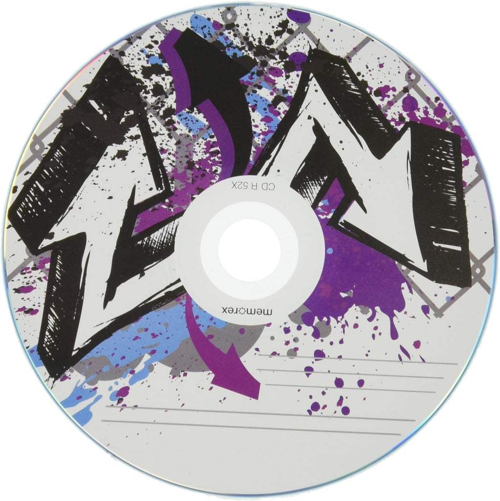 Memorex CD-R Media Memorex 52X CD-R 80min 700MB Graffiti Design