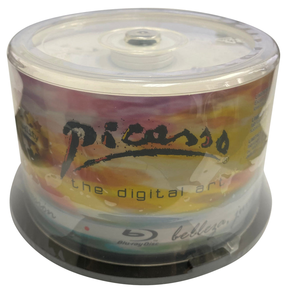 Picasso Discontinued Picasso Blu-ray 4X BD-R 25GB Disc Logo on Top [Discontinued]