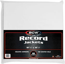 BCW Record Outer Sleeves BCW Paper Record Sleeves 33 RPM - Square Corners - No Hole