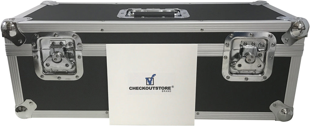 CheckOutStore Aluminum 12 LP Vinyl Record Storage Box (Holds 125
