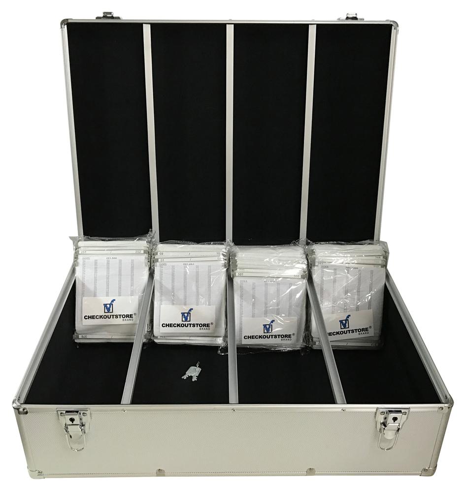 CheckOutStore Aluminum Storage Boxes Silver CheckOutStore Aluminum CD/DVD Hanging Sleeves Storage Box (Holds 1000 Discs)