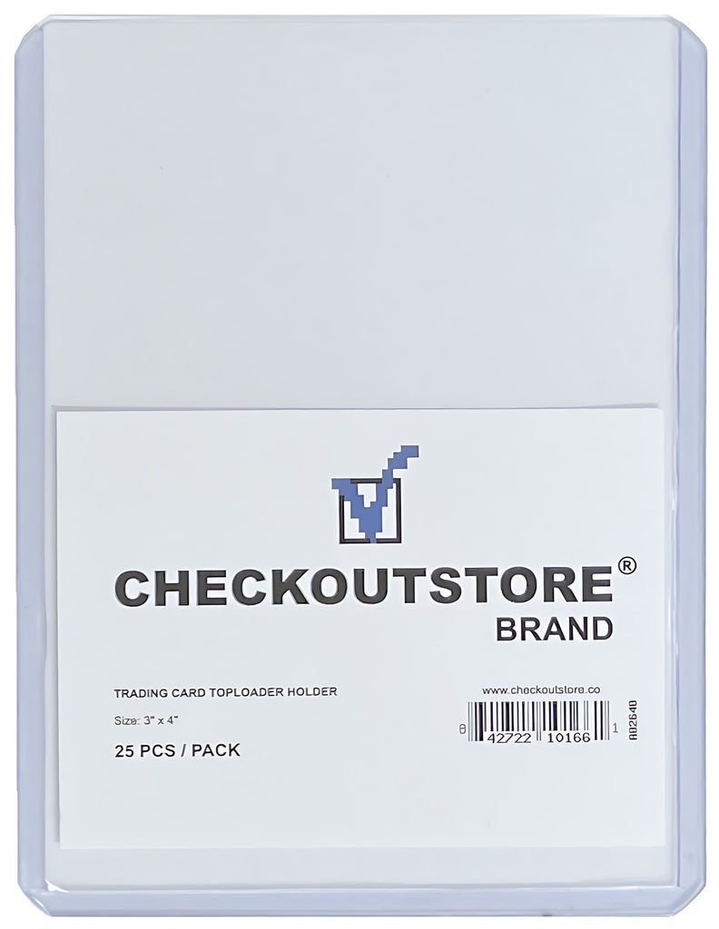 CheckOutStore Card Protector CheckOutStore Clear Protective Toploader Card Protector (3 x 4 in)