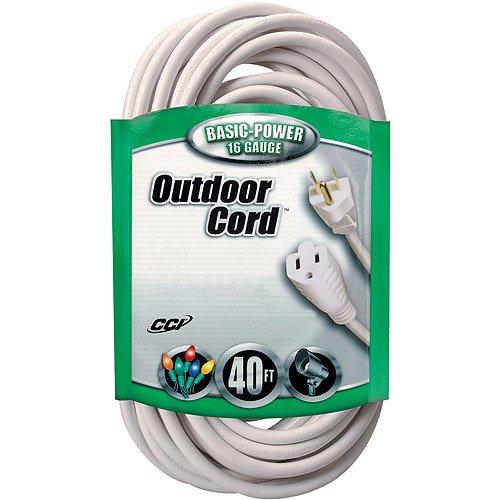 [FG-EXTCORD] Coleman Cable 16/3 SJTW Outdoor 40' Vinyl Extension Cord