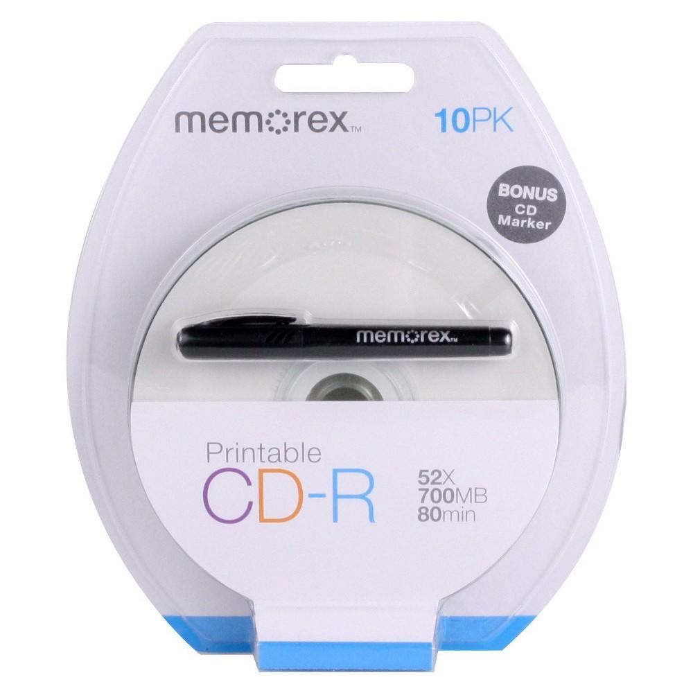 [FG-MEMPCDR] Memorex 52X CD-R 700Mb 80min /w Pen, 10PK