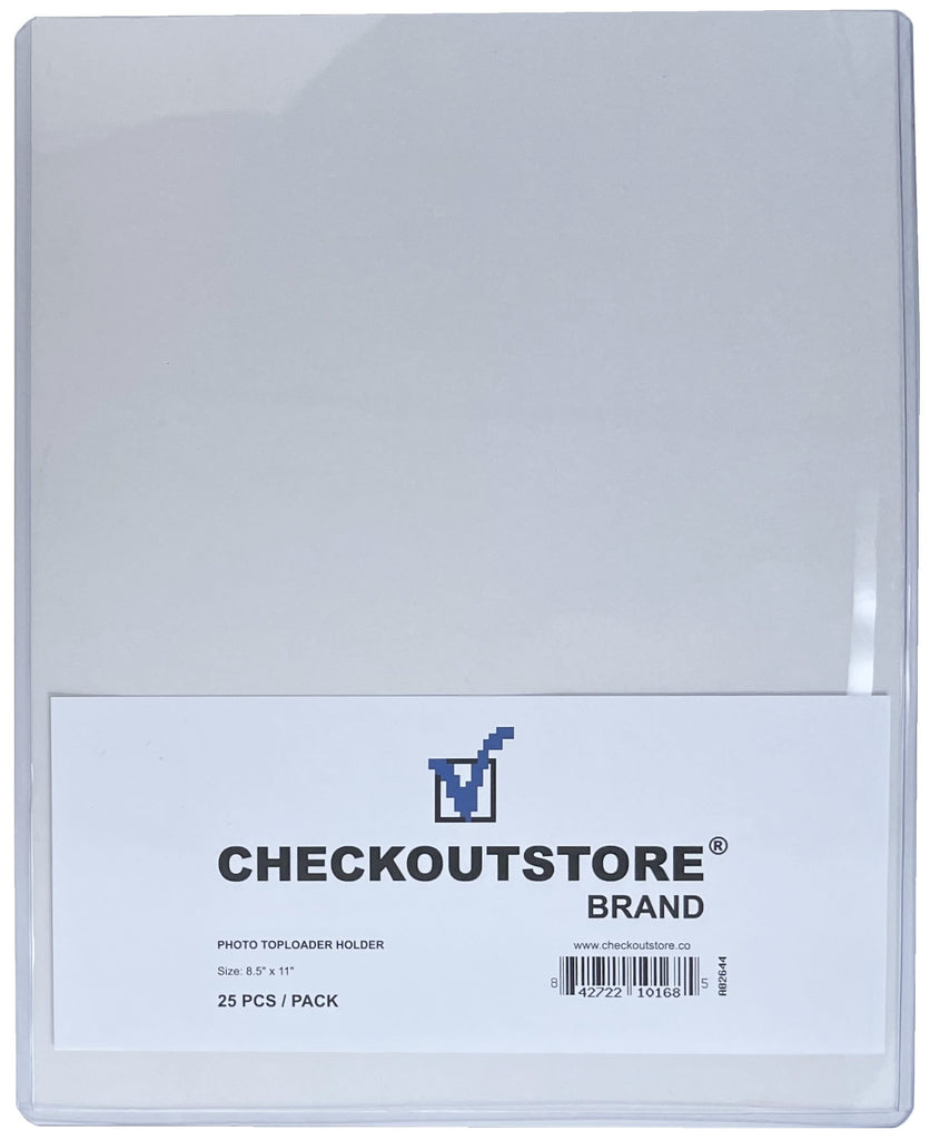 CheckOutStore Document Sleeves CheckOutStore Toploader Photo Sleeves (8.5 x 11 in)
