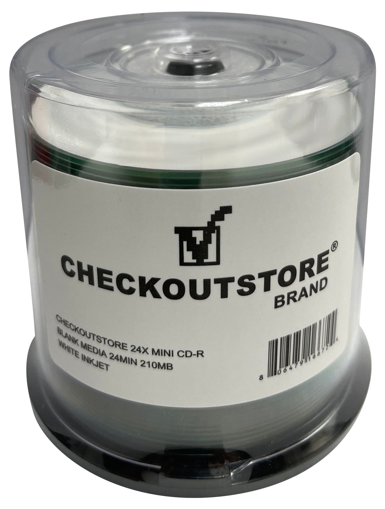 CheckOutStore 24x MINI CD-R Blank Media 24Min 210MB White Inkjet ...