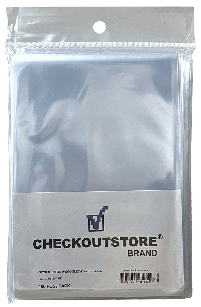 CheckOutStore Photo Sleeves CheckOutStore Crystal Clear Protective Photo Sleeves (5 x 7 in)