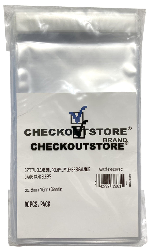 CheckOutStore Crystal Clear PSA Graded Card Snug Fit Protective Sleeve CheckOutStore.com CheckOutStore Crystal Clear PSA Graded Card Snug Fit Protective Sleeve CheckOutStore.com