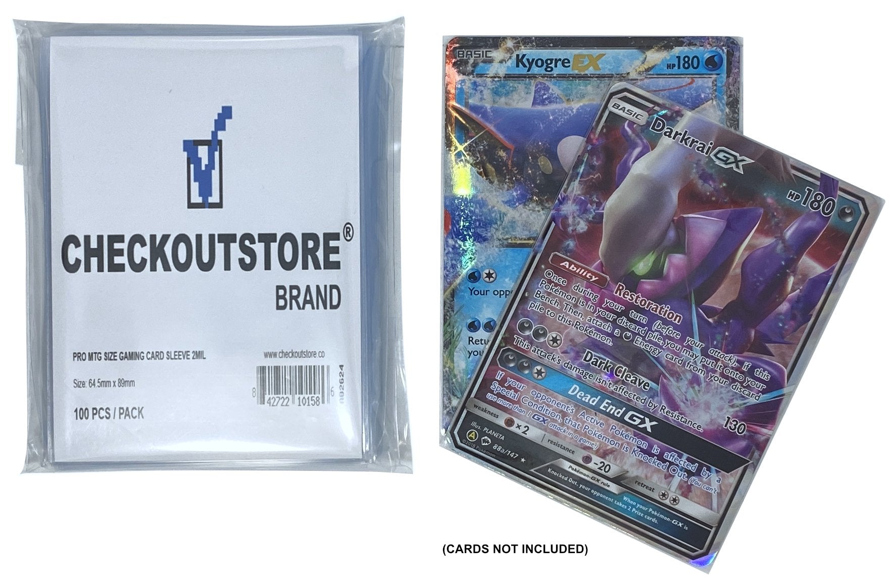 CheckOutStore Crystal Clear Protective Sleeves compatible with MTG, Po –  CheckOutStore.com