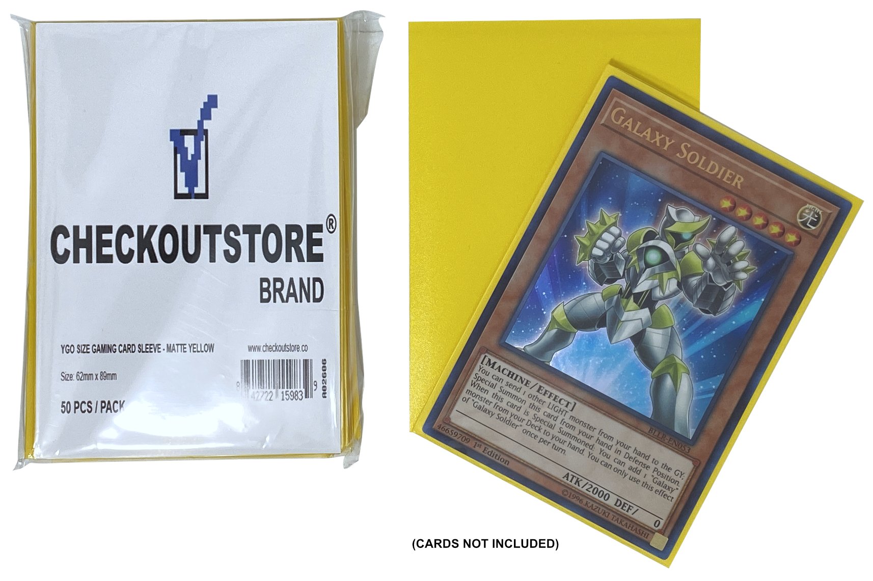 CheckOutStore Matte Protective Sleeves compatible with Yu-Gi-Oh, Cardf –