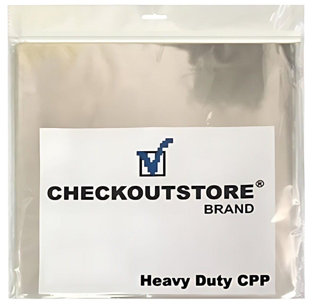 CheckOutStore Record Inner Sleeves CheckOutStore Clear Plastic CPP for 12" LP Vinyl 33 RPM Records (Inner Sleeves)